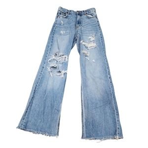 Zara women's size 2 distressed the 90's full length jeans